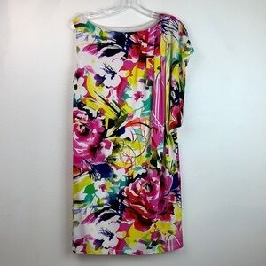 Kelly & Diane one sleeve tunic shirt dress EUC